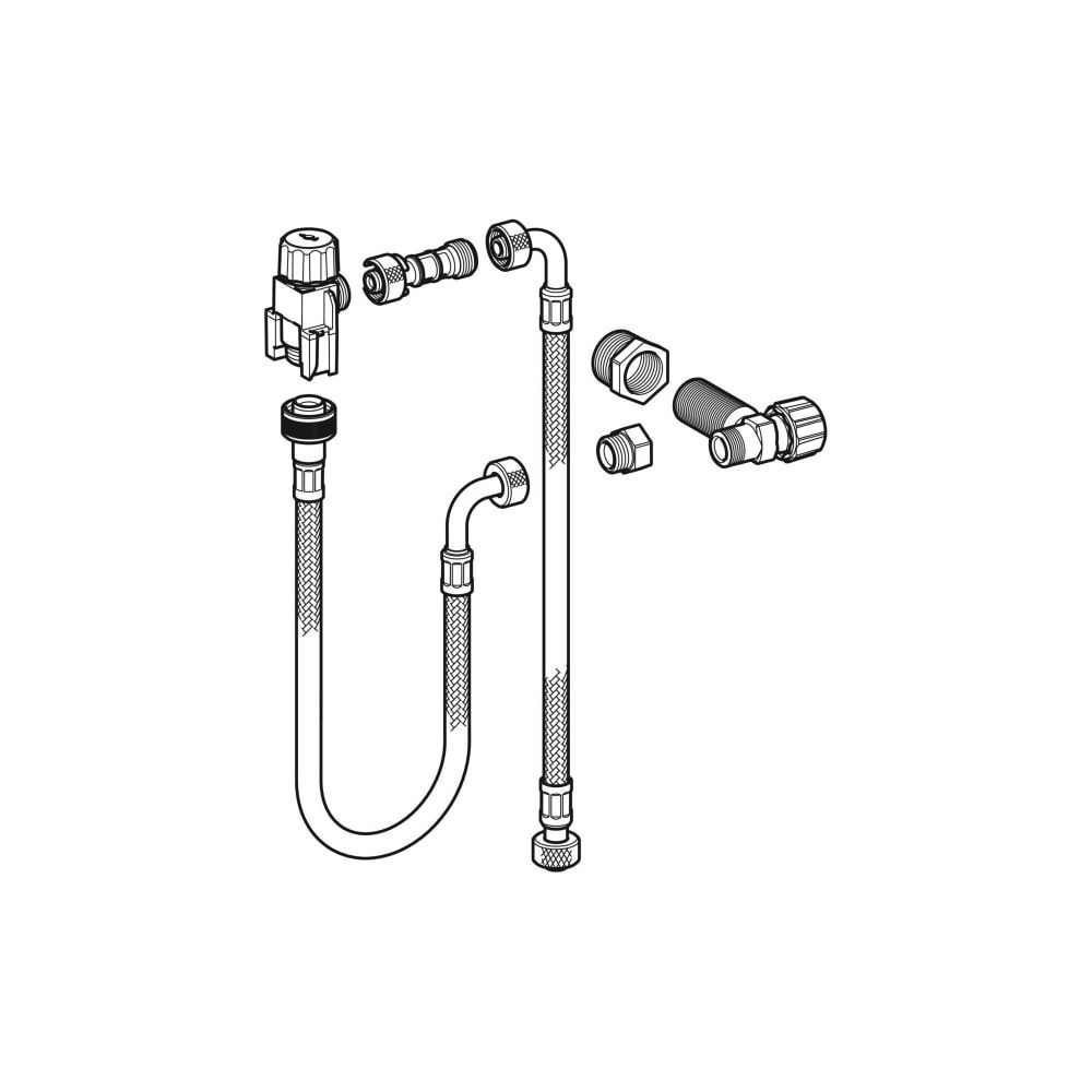 Geberit Wasseranschlussset hinten mittig, für Geberit Monolith Sanitärmodul für WC, ... GEBERIT-131012001 4025416831747 (Abb. 3)