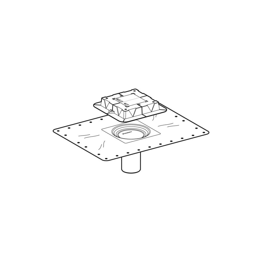 Geberit Flansch zu Geberit Bodenabläufen... GEBERIT-243552001 4025416544036 (Abb. 1)