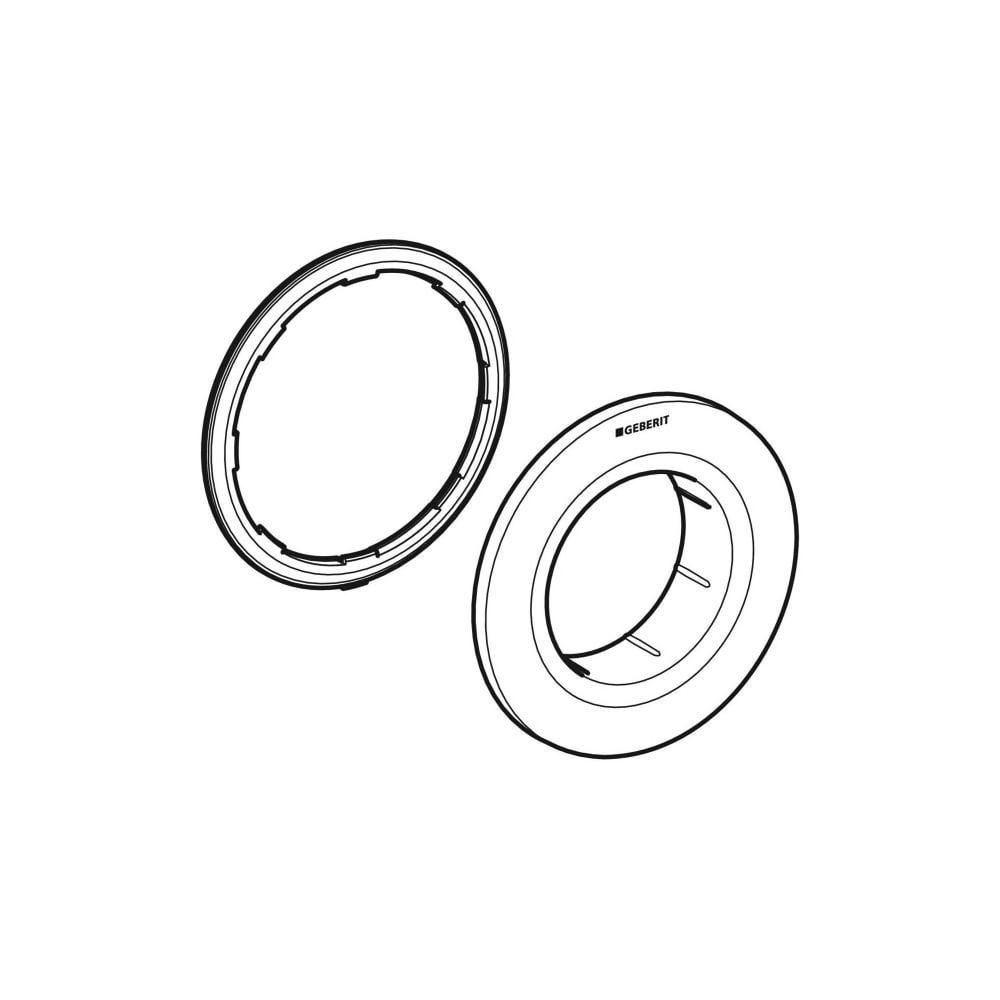 Geberit Typ 01 Rosette für Fernbetätigung Round, UP-Drücker, Mattchrom, easy-to-clea... GEBERIT-242961JQ1 4025410741196 (Abb. 3)