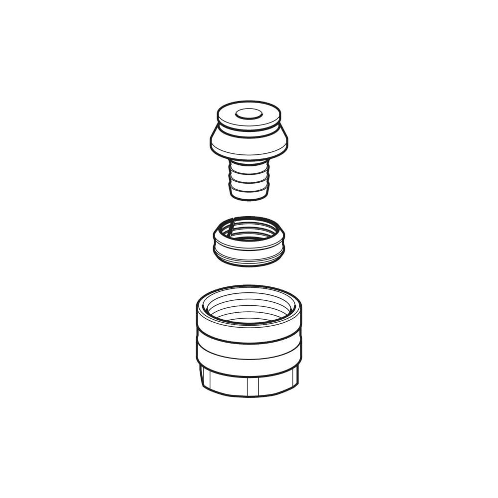 Geberit Mepla Anschlussverschraubung für Eurokonus CW617N, d 16mm, G 3/4″, vernickel... GEBERIT-641534222 4025416190417 (Abb. 6)