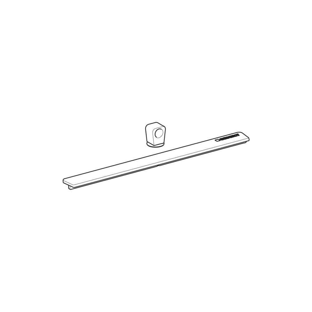 Geberit Duschrinne Abdeckung für CleanLine50, Schwarzchrom gebürstet, 245637QC1... GEBERIT-245637QC1 4025410760395 (Abb. 4)