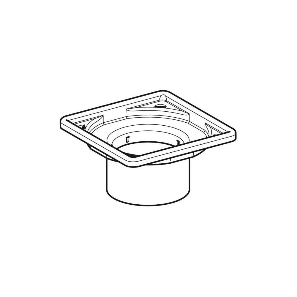 Geberit Aufsatz mit Rostträger, für Bodenablauf 8x8cm LängexBreite 8x8cm... GEBERIT-243121001 4025416415473 (Abb. 3)