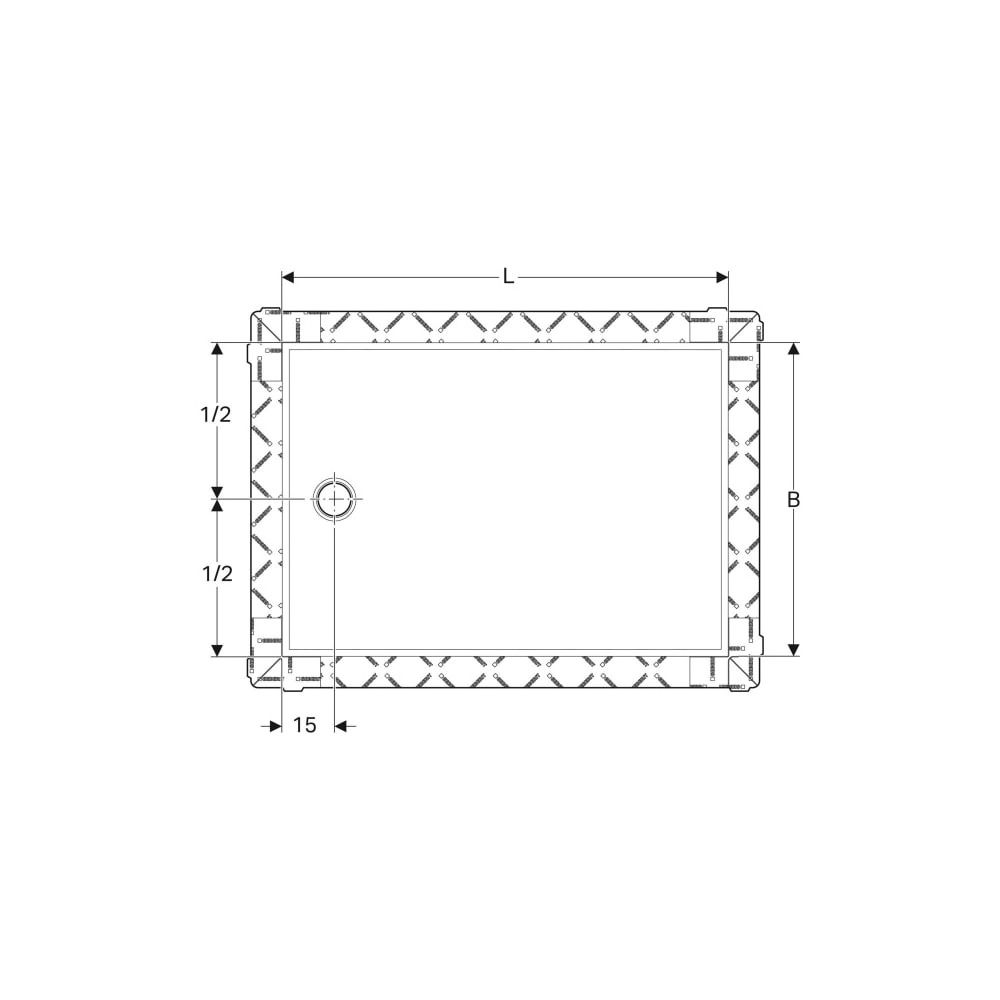 Geberit Setaplano Duschfläche rechteckig 170x90cm... GEBERIT-154278111 4025410771018 (Abb. 6)