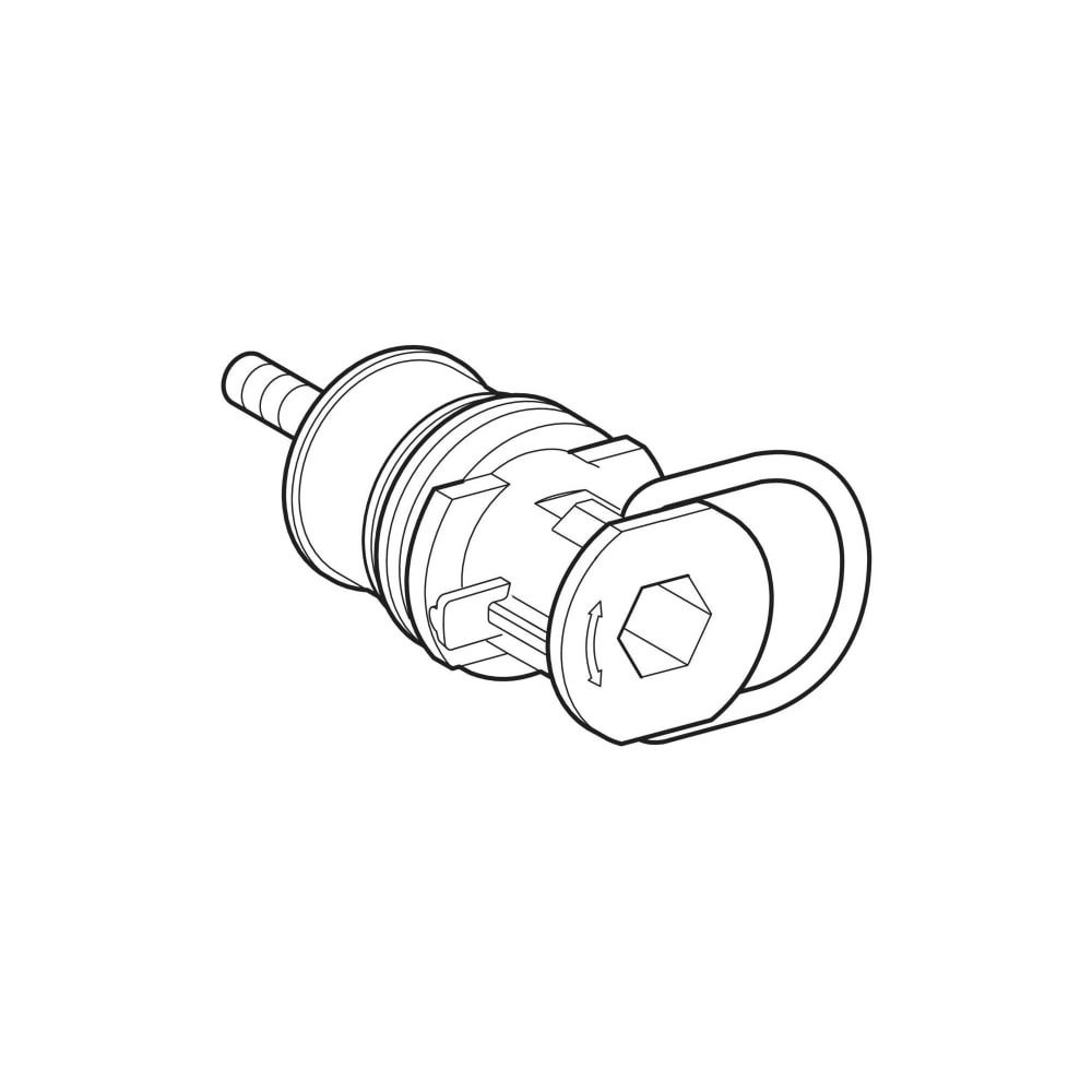Geberit Filterhalter mit Drosselschraube, für Urinalsteuerung mit elektronischer Spü... GEBERIT-241060001 4025416534358 (Abb. 3)