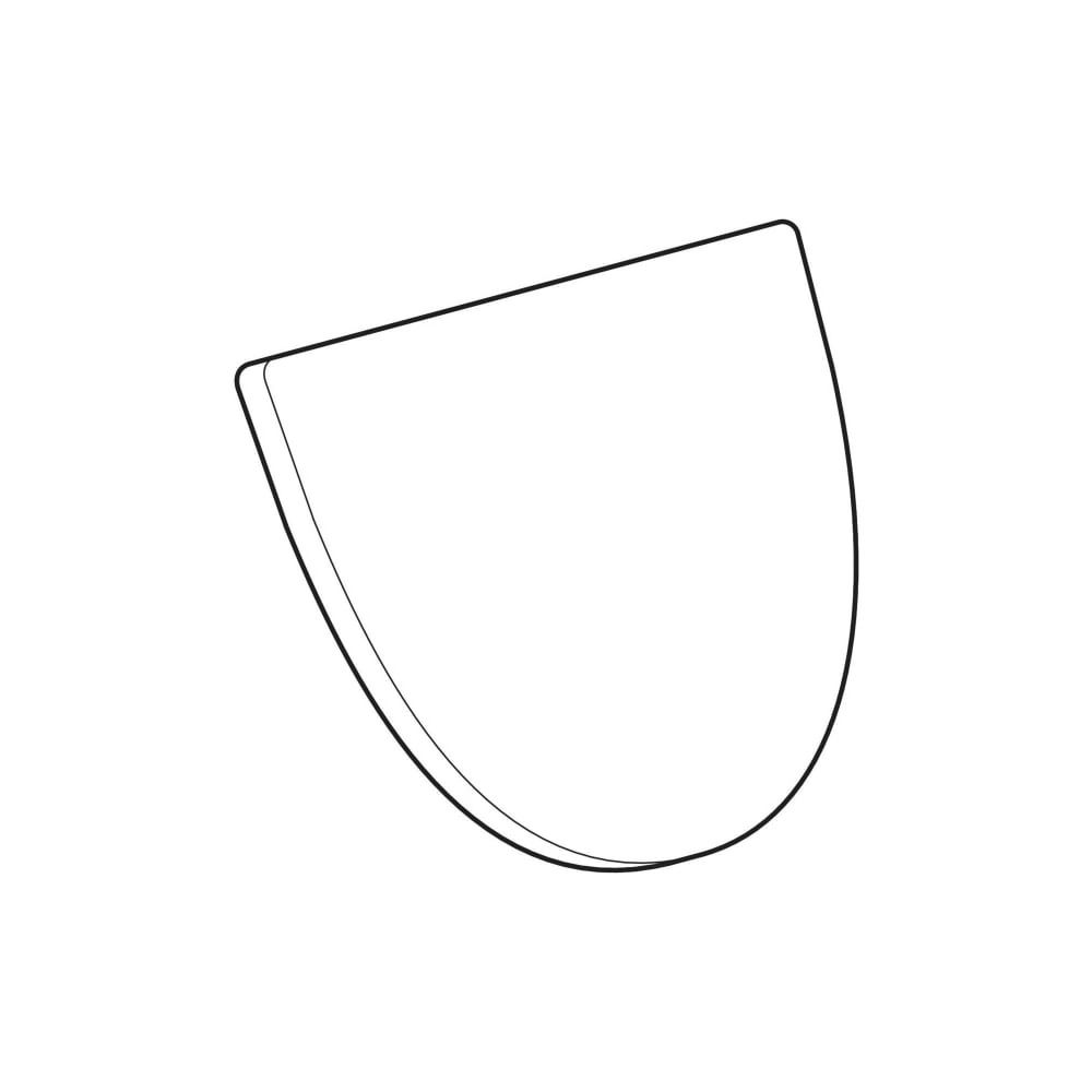Geberit Visit Urinal-Deckel, mit Scharnieren verchromt... GEBERIT-571155000 4022009207491 (Abb. 1)