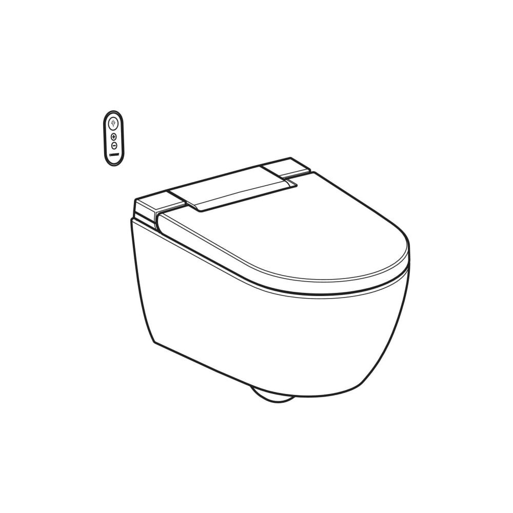 Geberit AquaClean Alba WC-Komplettanlage Wand-WC, Weiß, KeraTect... GEBERIT-146350011 4025410095015 (Abb. 3)