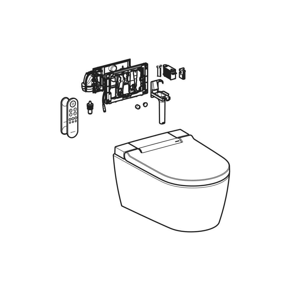 Geberit AquaClean Sela WC-Komplettanlage Wand-WC, DuoFresh, Weiß... GEBERIT-146226011 4025410121875 (Abb. 3)