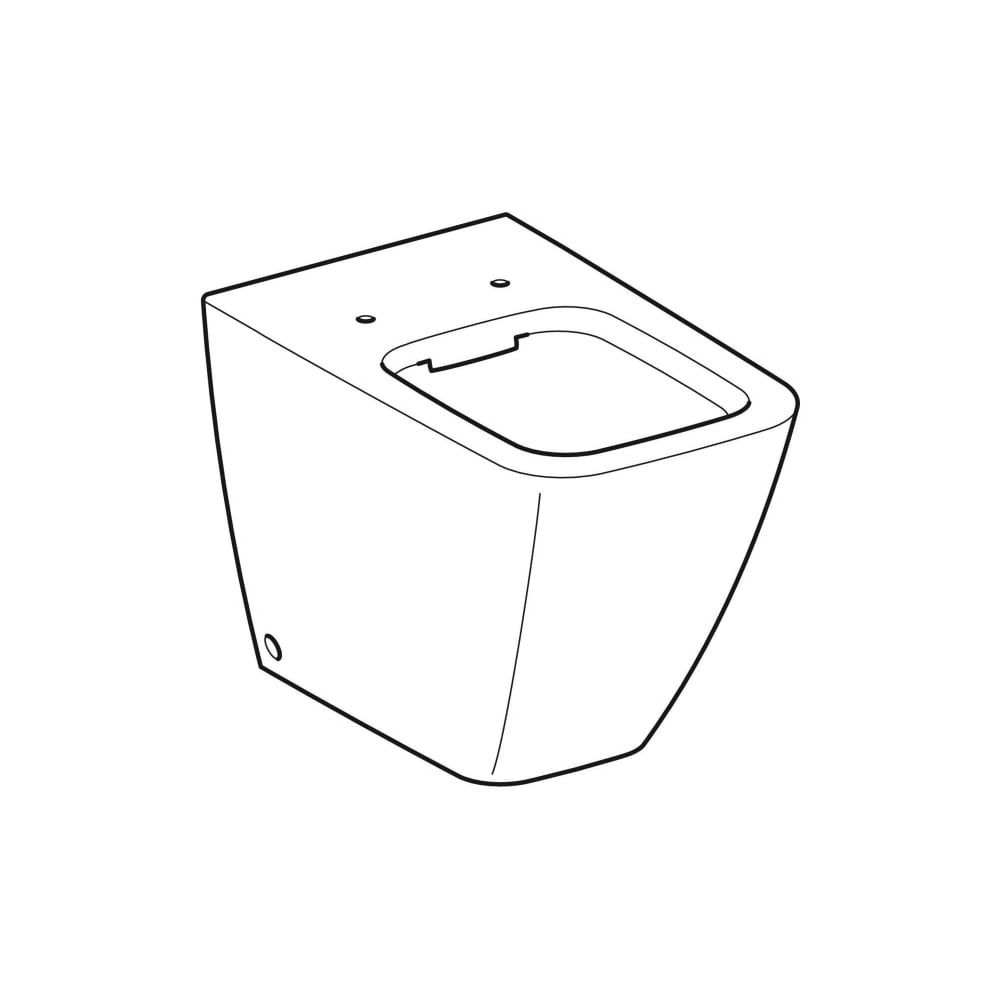 Geberit iCon Square Stand-WC Tiefspüler, wandbündig, geschlossene Form, Rimfree Tief... GEBERIT-211910000 4022009336870 (Abb. 3)