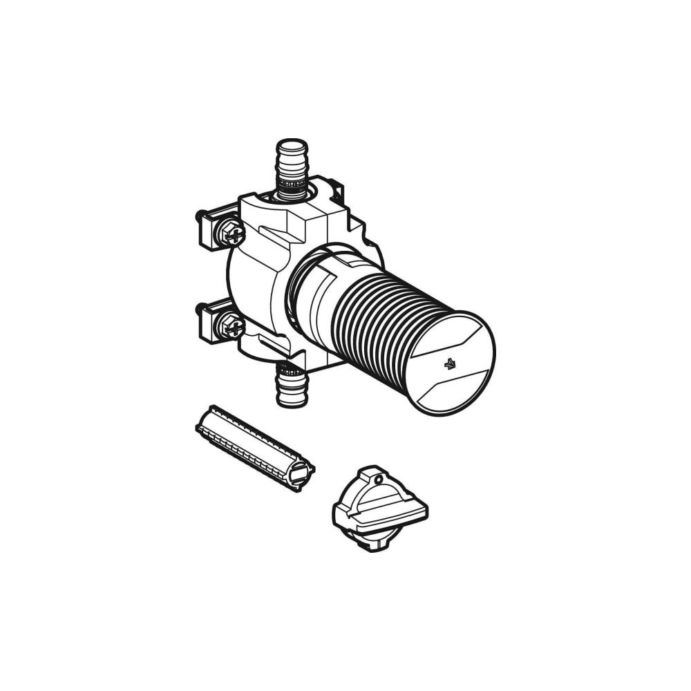 Geberit Mepla Unterputz-Kugelhahn mit Befestigung Außendurchmesser 20mm, 10 bar... GEBERIT-602003001 4025416594482 (Abb. 3)