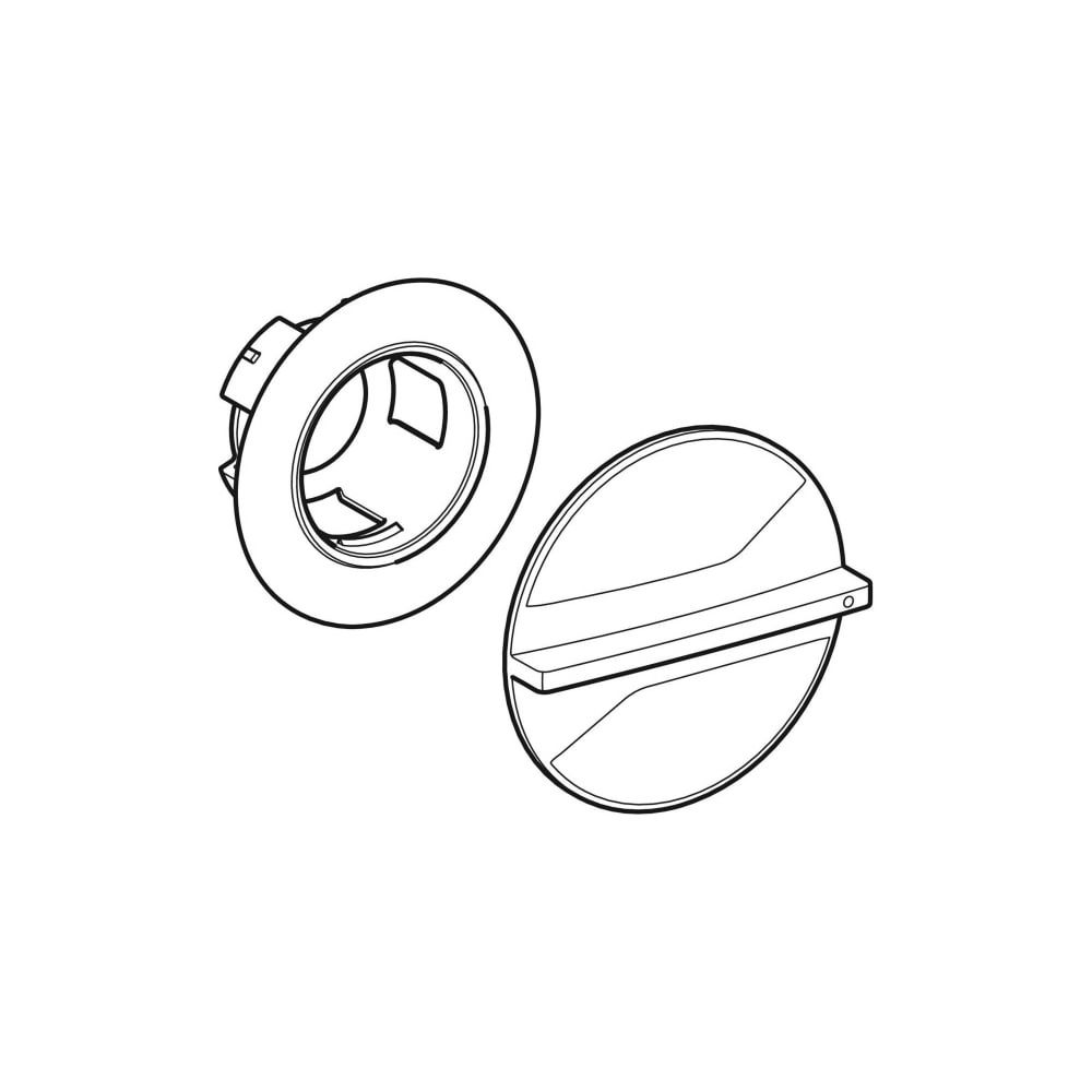 Geberit Set Betätigungsgriff für Unterputz-Kugelhahn DN 15/20, Hochglanz verchromt... GEBERIT-610089211 4025416554110 (Abb. 3)