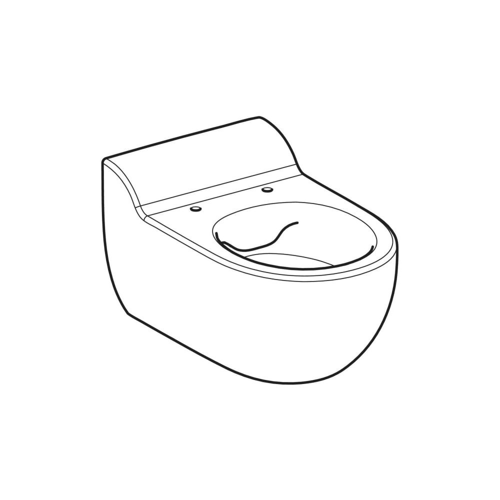 Geberit Bambini Wand-WC, für Kinder, Tiefspüler Rimfree, Höhe 35cm, Weiß, KeraTect... GEBERIT-502959008 4025410101440 (Abb. 3)