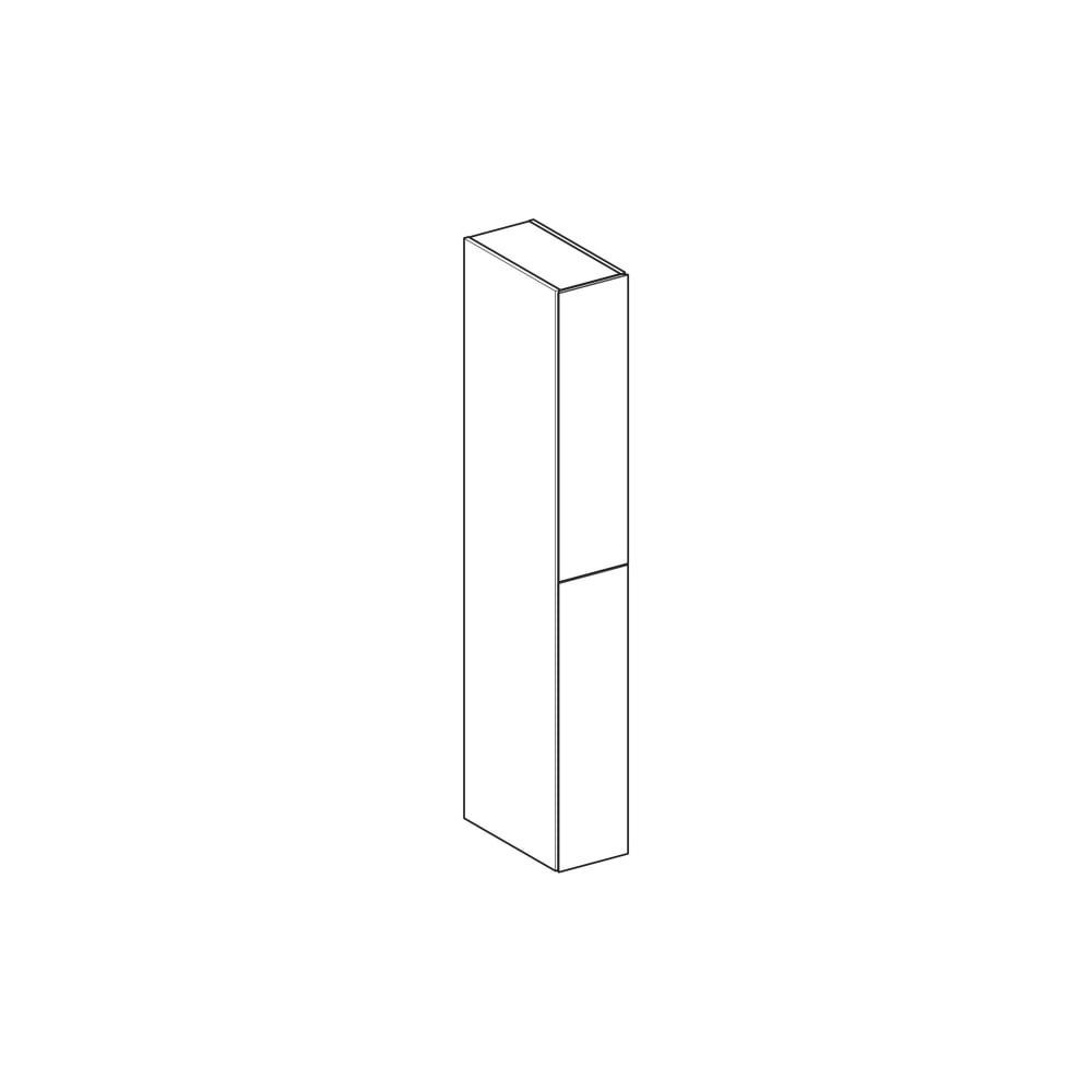 Geberit Hochschrank mit zwei Auszügen 24x180x48cm, Lava matt/Glas, Lava... GEBERIT-503011JK2 4025410144522 (Abb. 3)
