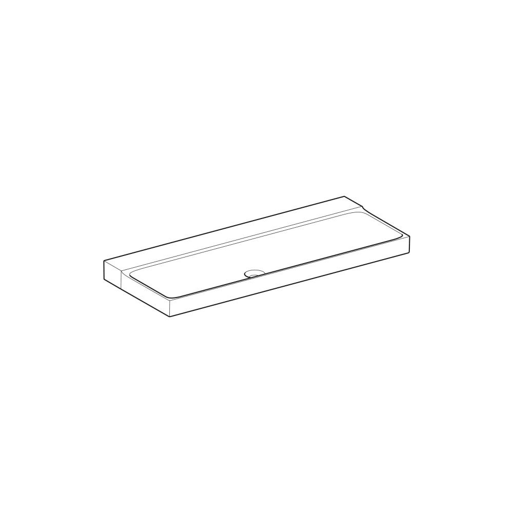 Geberit Xeno2 Waschtisch, Breite 120cm, Tiefe 48cm, ohne Hahnloch, ohne Überlauf, We... GEBERIT-500552011 4025416608943 (Abb. 3)