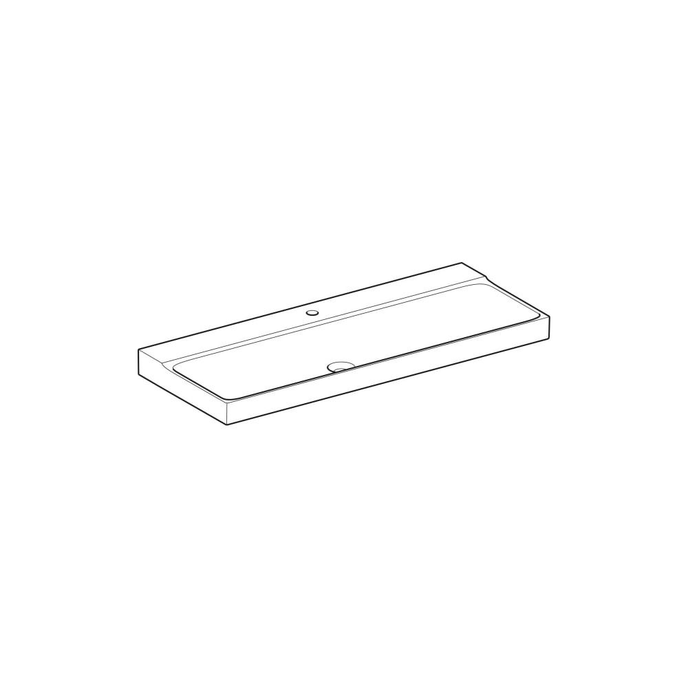 Geberit Xeno2 Waschtisch, Breite 120cm, Tiefe 48cm, Hahnloch mittig, ohne Überlauf, ... GEBERIT-500551011 4025416608912 (Abb. 3)