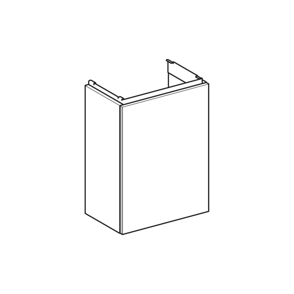 Geberit Acanto Unterschrank für Handwaschbecken, 1 Tür WT 40cm, Weiß lackiert matt/p... GEBERIT-503001013 4025410126467 (Abb. 3)