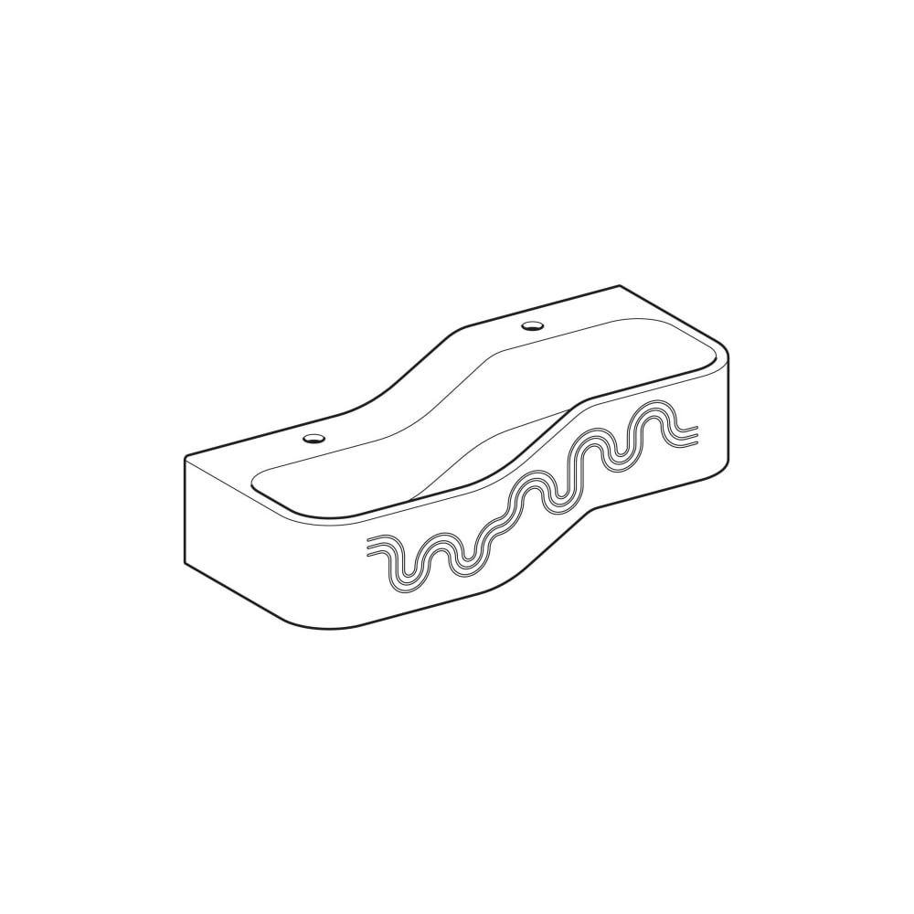 Geberit Bambini Spiel-/Waschlandschaft, 2 Waschplätze, tieferes Becken links B 90cm,... GEBERIT-502973SX1 4064746000287 (Abb. 3)