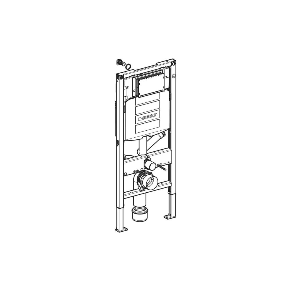 Geberit Duofix Element für Wand-WC 112cm, für Trockenbau, mit Sigma Unterputzspülkas... GEBERIT-111364005 4025416933960 (Abb. 6)