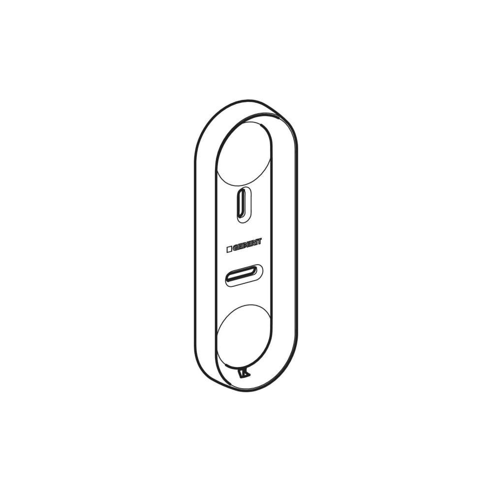 Geberit Wandhalterung Klein, Diebstahlsicher für Geberit AquaClean Fernbedienungen, ... GEBERIT-147076011 4064746001345 (Abb. 3)