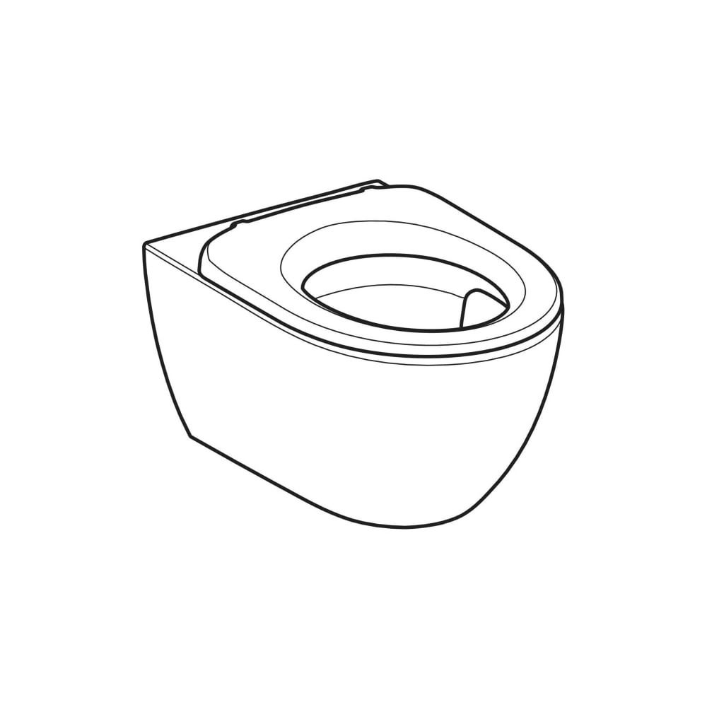 Geberit Acanto Set Wand-WC, mit WC-Sitzring, Tiefspüler TurboFlush, geschlossenes Ke... GEBERIT-502996001 4064746012204 (Abb. 3)