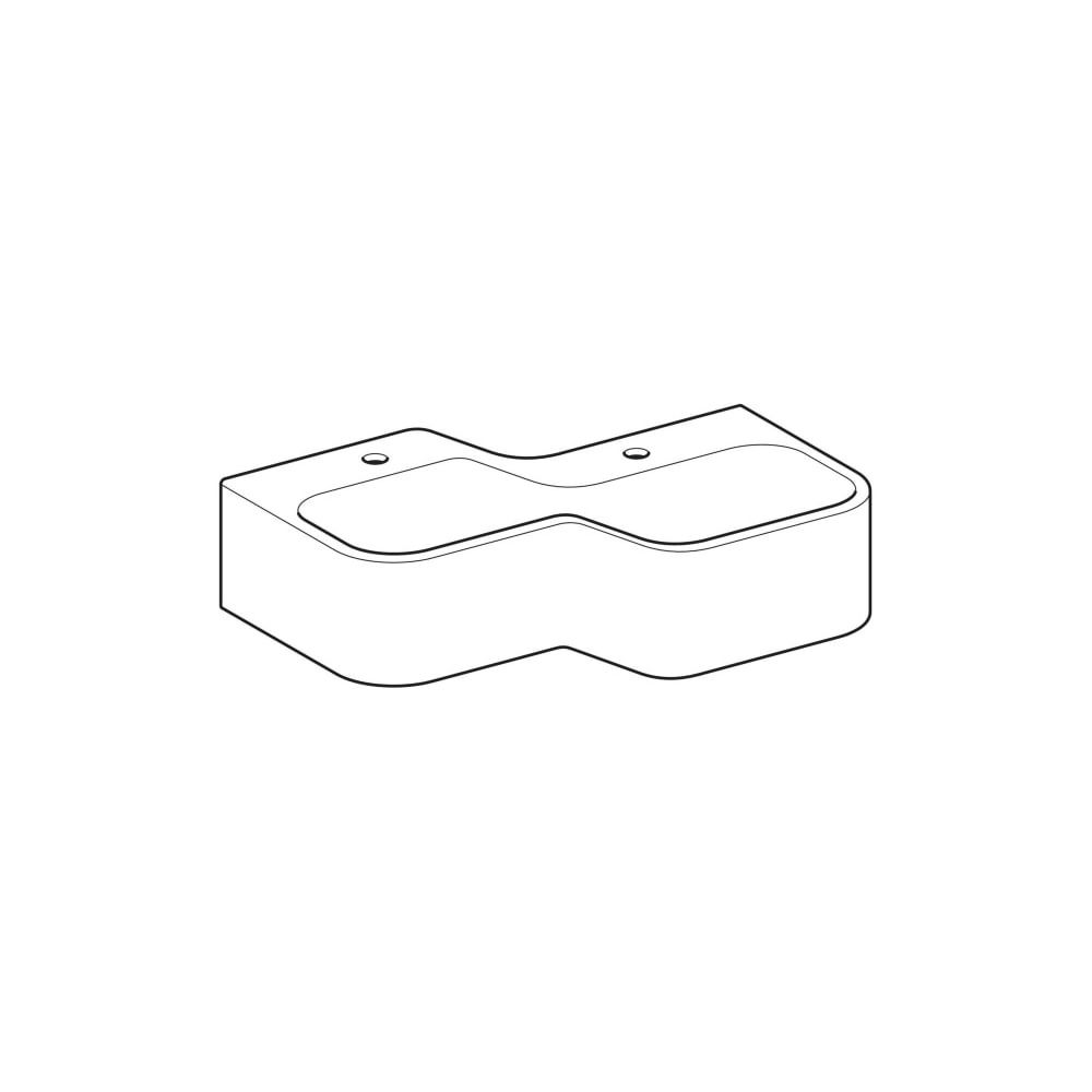 Geberit Bambini Spiel-/Waschlandschaft, 2 Waschplätze, tieferes Becken rechts B 90cm... GEBERIT-502974001 4064746000140 (Abb. 3)