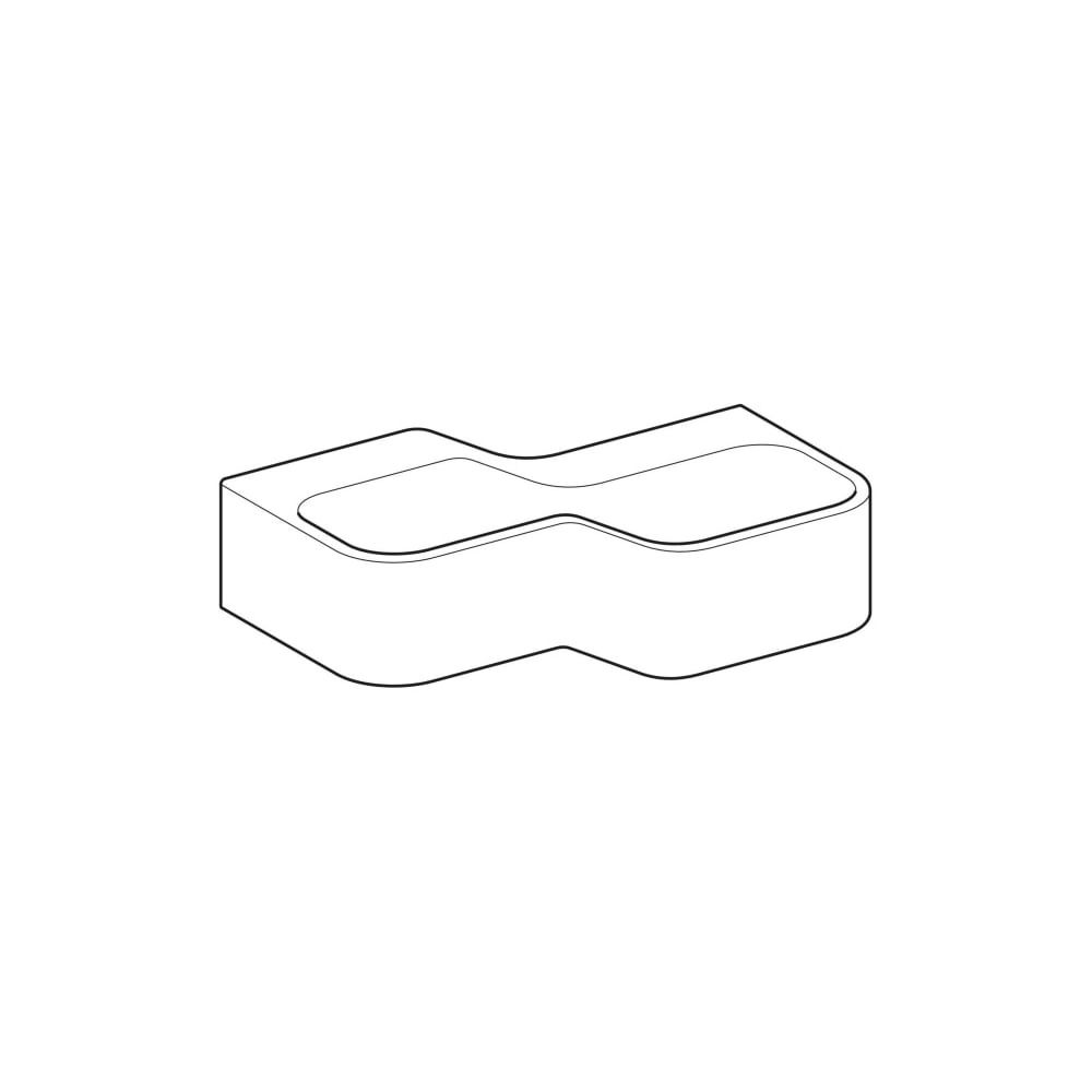 Geberit Bambini Spiel-/Waschlandschaft, 2 Waschplätze, tieferes Becken rechts B 90cm... GEBERIT-502974002 4064746000225 (Abb. 3)