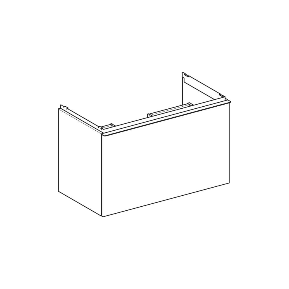Geberit Acanto Unterschrank für Waschtisch, 1 Schublade/Innenschublade WT 90cm, Weiß... GEBERIT-503005013 4025410127426 (Abb. 3)