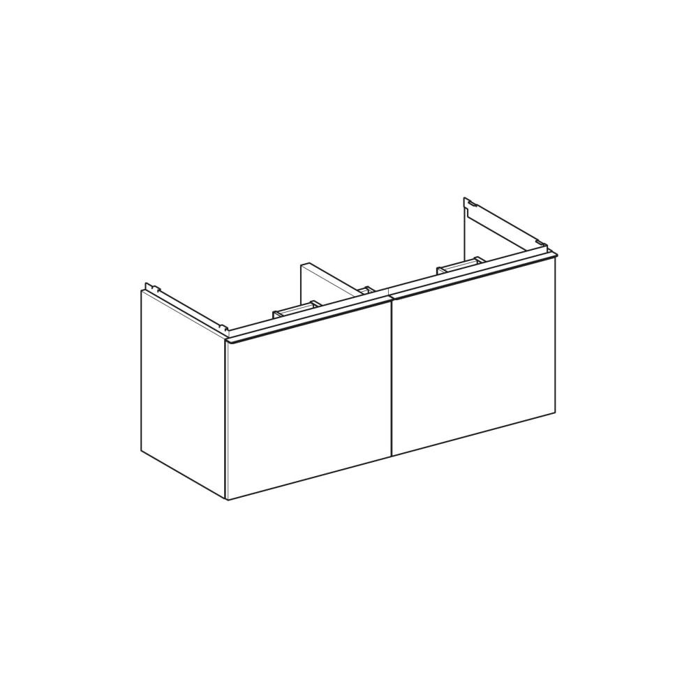 Geberit Acanto Unterschrank für Doppelwaschtisch 2 Schubladen/Innenschubladen WT 120... GEBERIT-503007JK1 4025410143488 (Abb. 3)