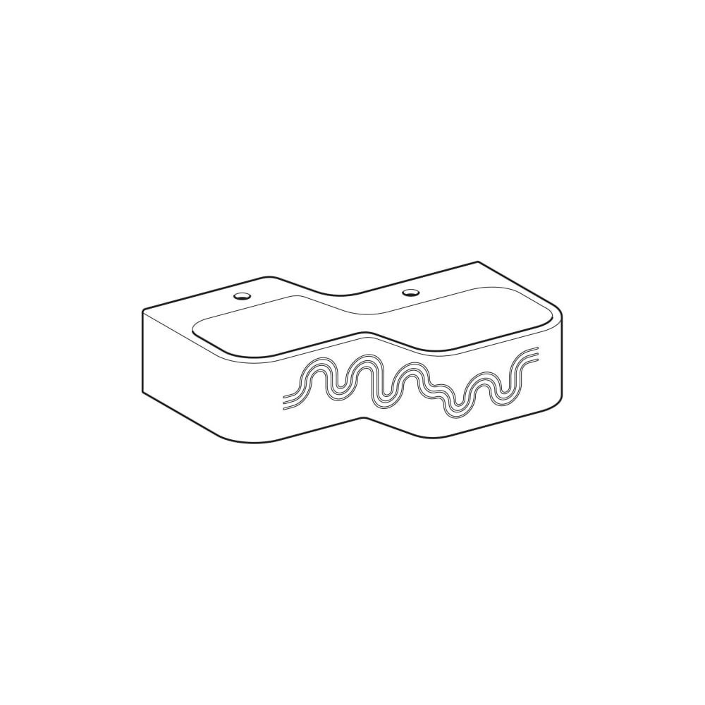 Geberit Bambini Spiel-/Waschlandschaft, 2 Waschplätze, tieferes Becken rechts B 90cm... GEBERIT-502974FY1 4064746000348 (Abb. 3)