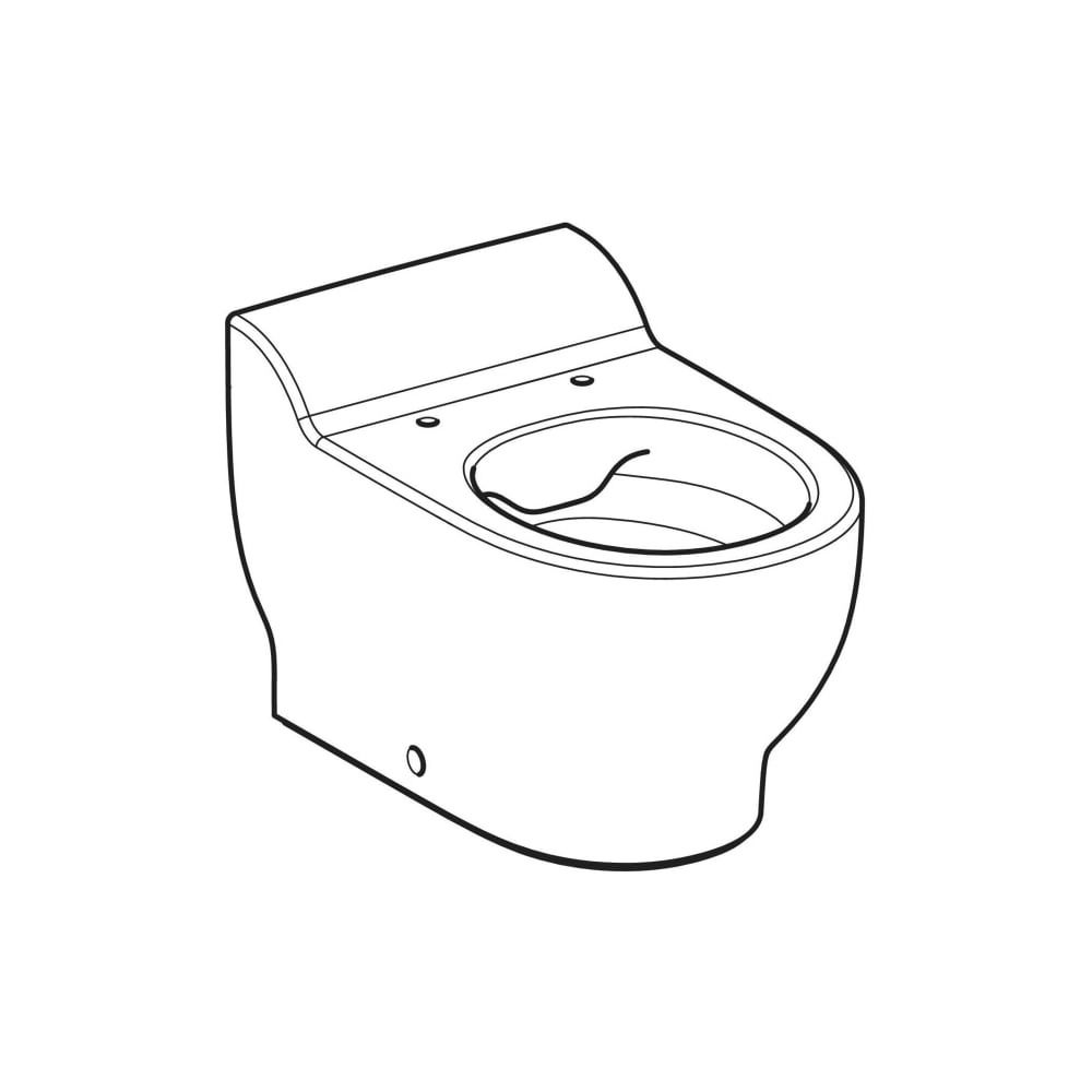 Geberit Bambini Stand-WC für Kinder, Tiefspüler Rimfree, Höhe 30cm, Weiß, KeraTect... GEBERIT-502966008 4025410105387 (Abb. 3)