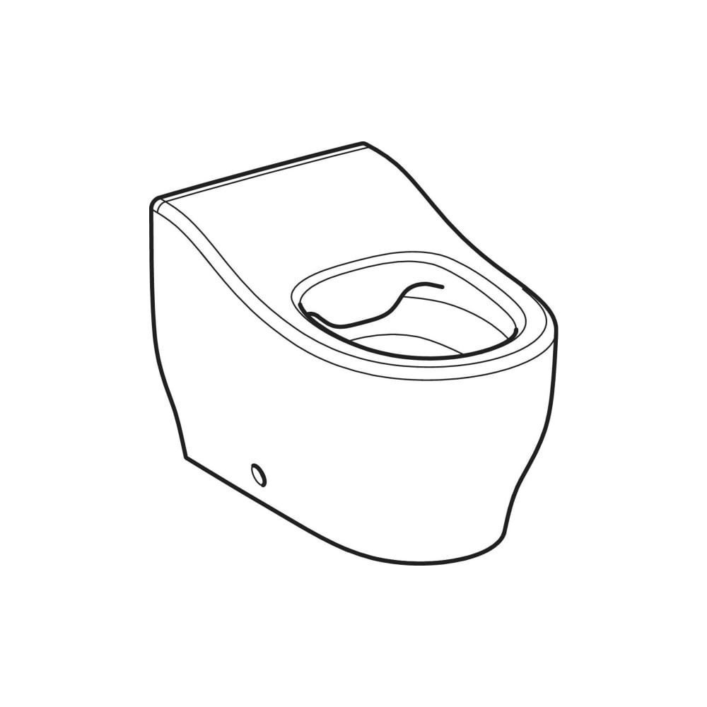 Geberit Bambini Stand-WC für Kleinkinder Tiefspüler Rimfree, Höhe 24cm, Weiß, KeraTe... GEBERIT-502965008 4025410104878 (Abb. 3)