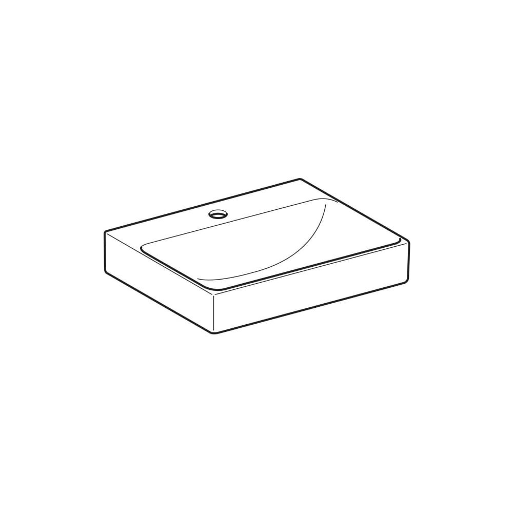 Geberit ONE Waschtisch Abgang vertikal, Breite 50cm, Tiefe 41cm, Hahnloch mittig, oh... GEBERIT-505020016 4025410953674 (Abb. 7)