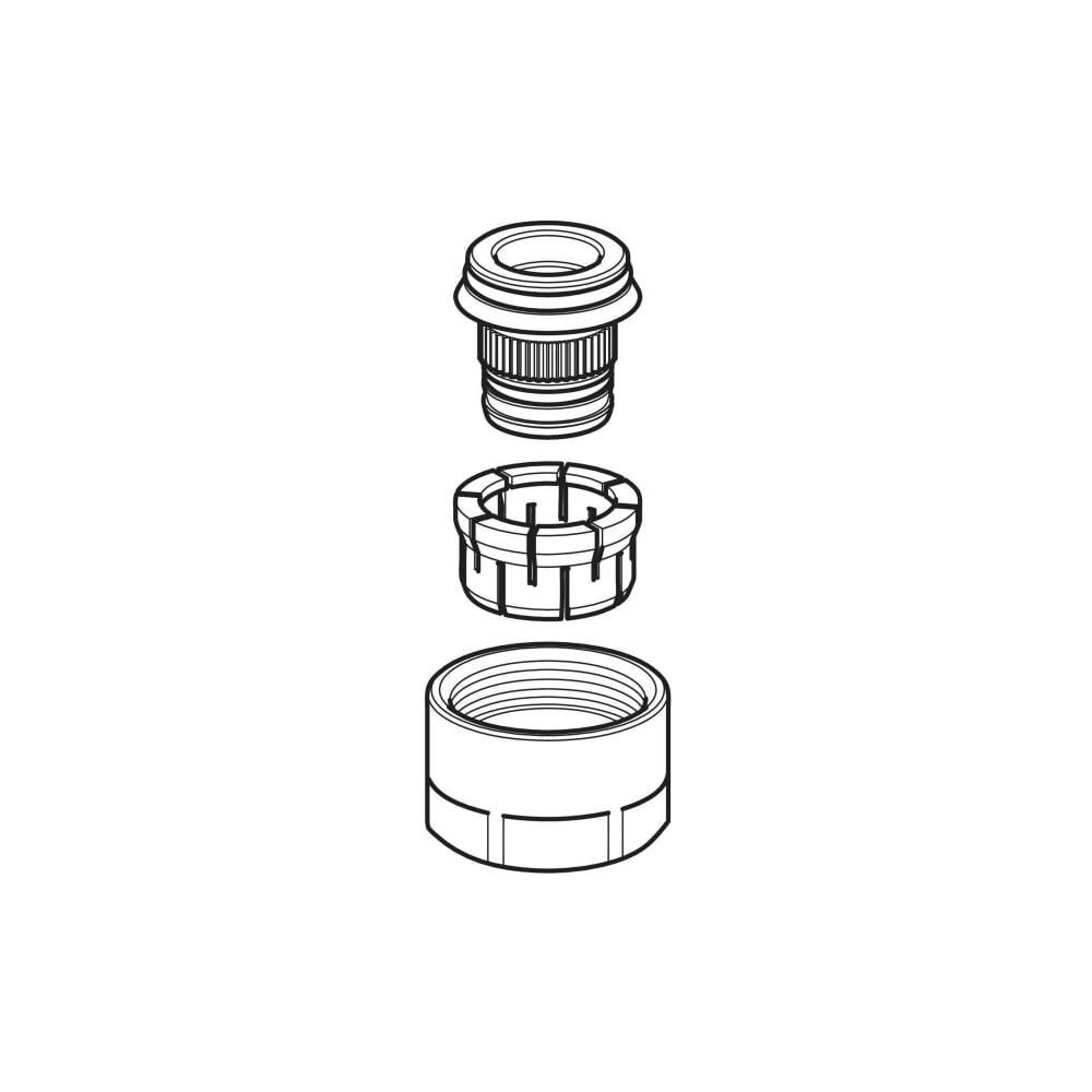 Geberit FlowFit Anschlussverschraubung für Eurokonus, für Systemrohre ML, PB d 16mm... GEBERIT-619055001 4064746013287 (Abb. 3)