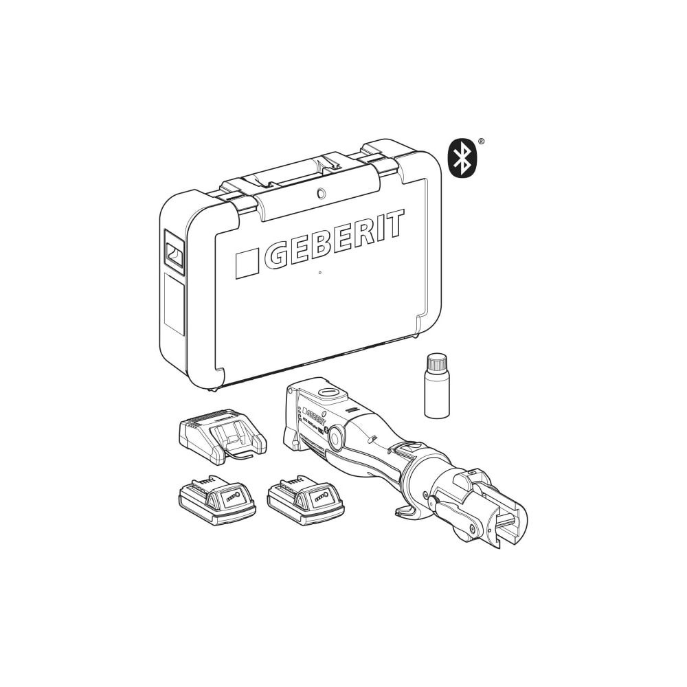 Geberit ACO 203XLplus Pressgerät Typ 2/Typ 2XL im Koffer 230V/50-60 Hz Steckertyp CE... GEBERIT-691229P12 4025410781185 (Abb. 5)