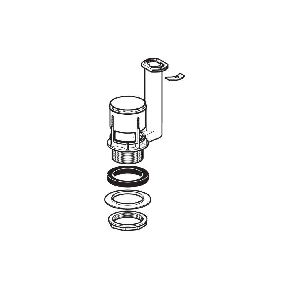 Geberit Typ 280 Bassin für Spülventil R d 60mmx1/8", Länge 30mm... GEBERIT-241801001 4025416512073 (Abb. 3)