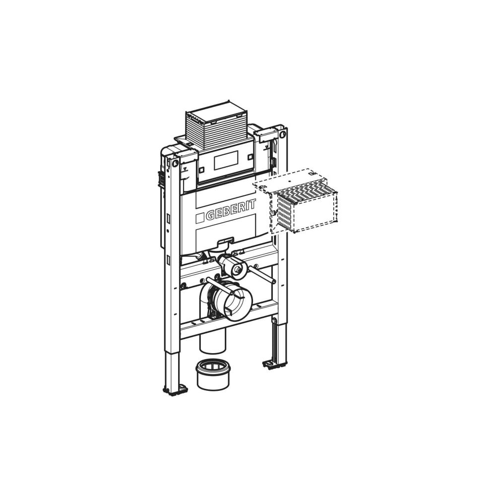 Geberit Duofix Element für Wand-WC 82cm, für Metall-, Holzständerwände, mit Omega Un... GEBERIT-111003002 4064746023897 (Abb. 3)