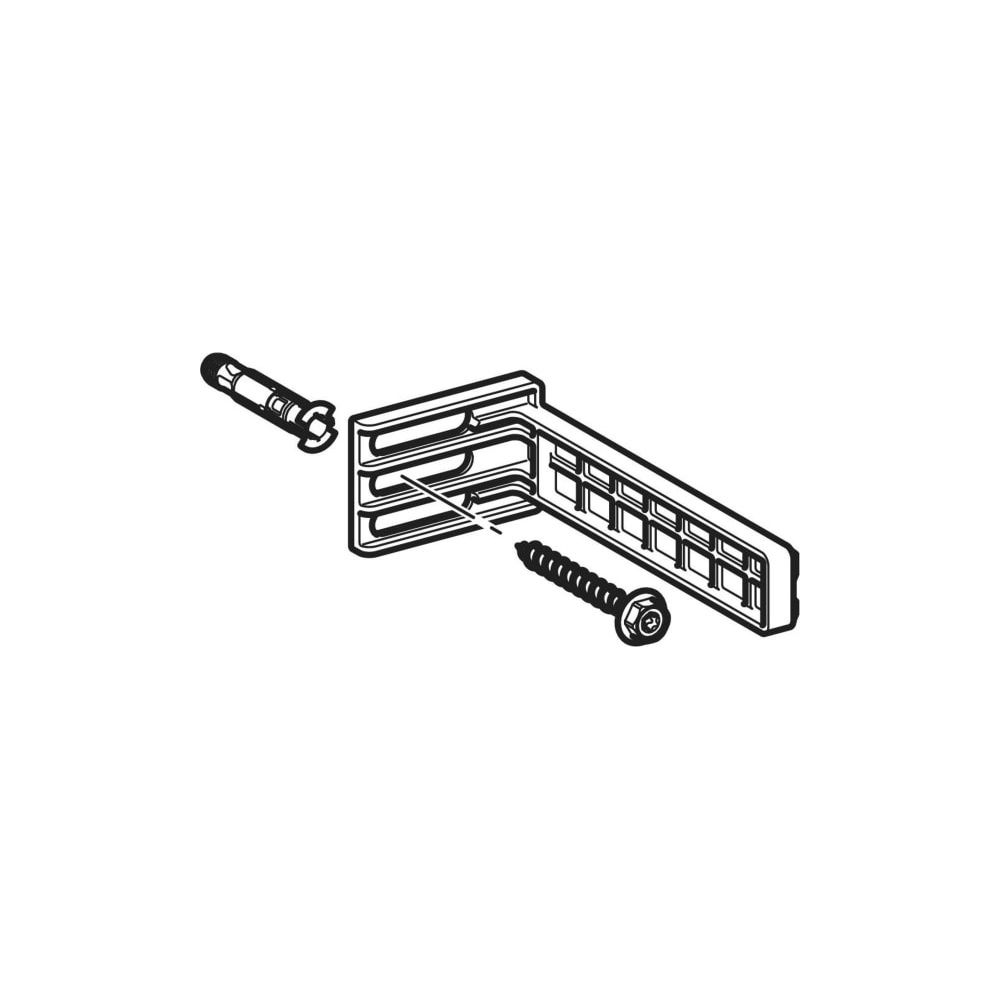 Geberit Befestigungswinkel für Wandklosetts, 16cm, Stahl/Kunststoff, 465027001... GEBERIT-465027001 4025416230571 (Abb. 6)