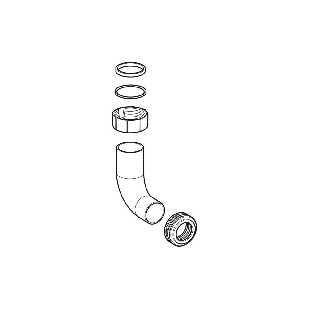 Geberit Spülbogen mit Dichtungen, für Geberit AquaClean 8000plus... GEBERIT-242306001 4025416063599 (Abb. 3)