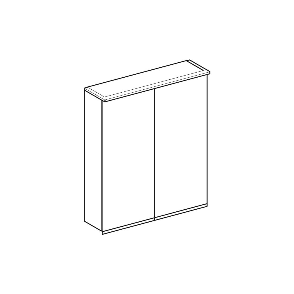 Geberit Option Plus Spiegelschrank, Beleuchtung, 2 Türen, 60x70x17,2cm, CEE 7/4,7/3,... GEBERIT-500593001 4025416533993 (Abb. 3)