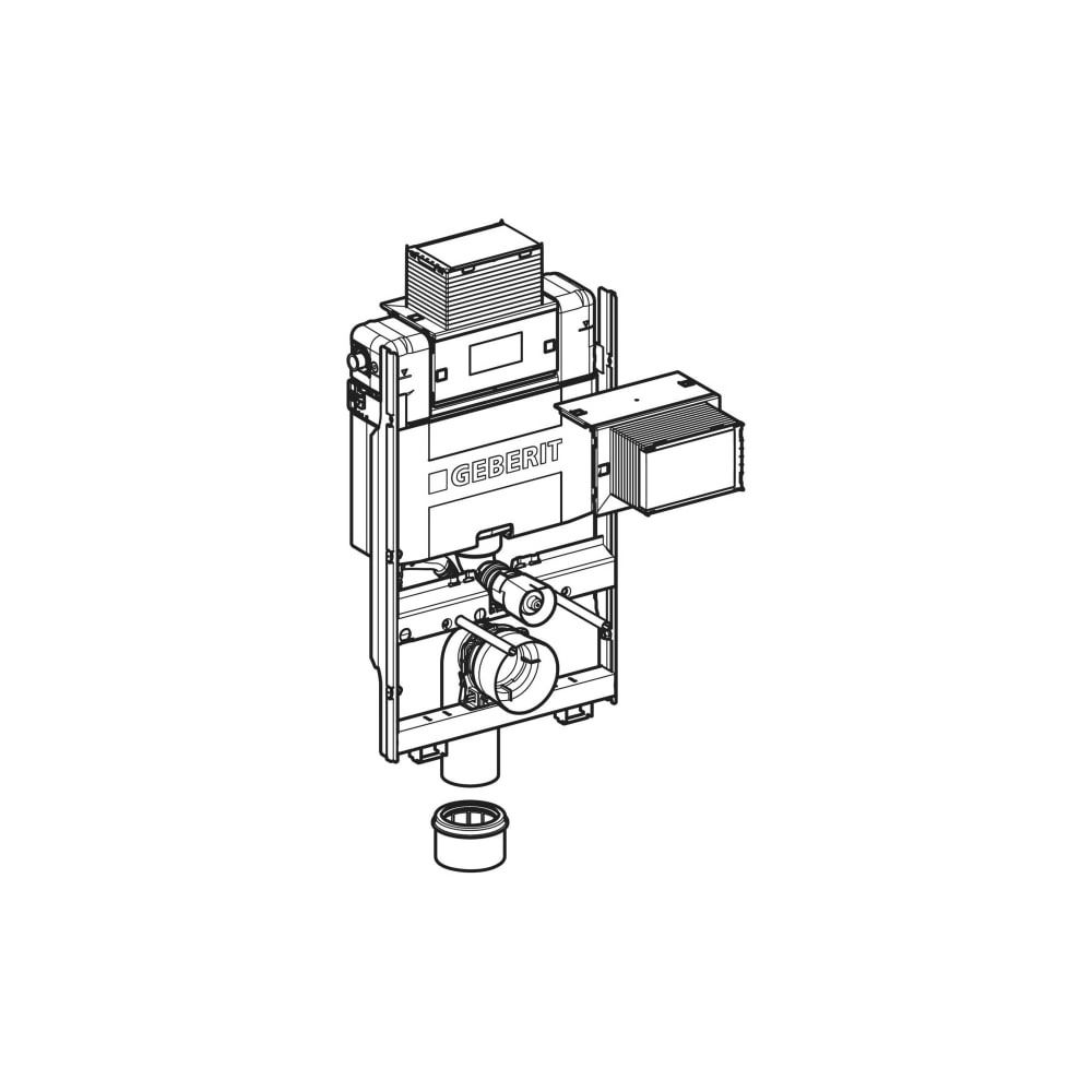 Geberit GIS Element für Wand-WC, 87cm mit Omega Unterputzspülkasten 12cm... GEBERIT-461141002 4064746023866 (Abb. 3)