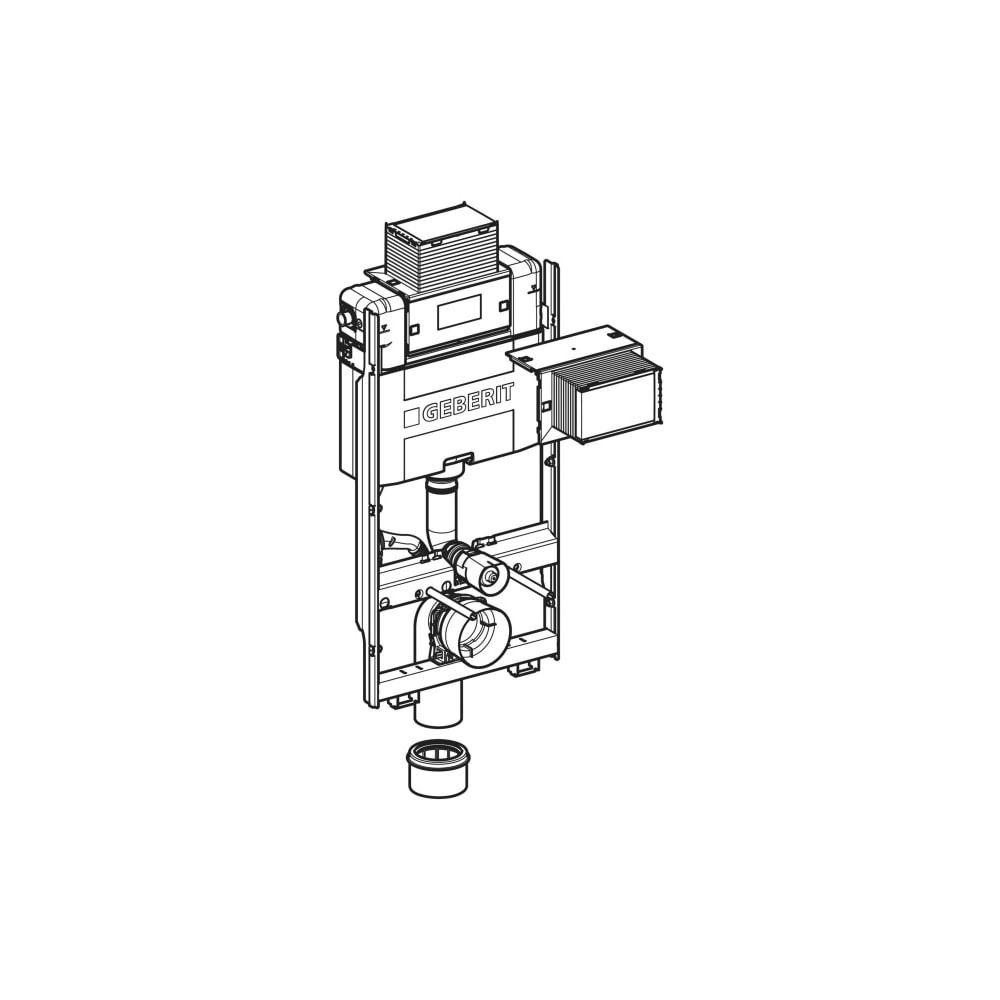 Geberit GIS Element für Wand-WC, 100cm mit Omega Unterputzspülkasten 12cm... GEBERIT-461151002 4064746023859 (Abb. 3)
