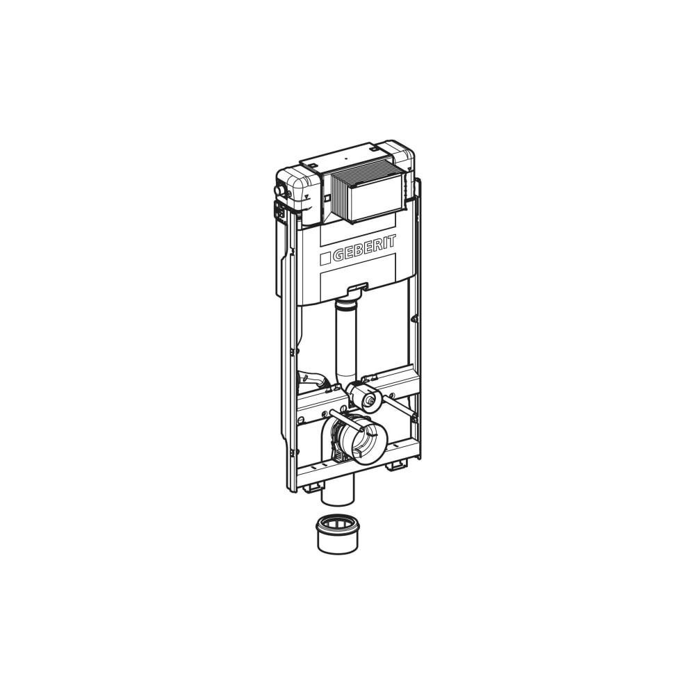 Geberit GIS Element für Wand-WC, 114cm, mit Omega UP-Spülkasten 12cm, 461160002... GEBERIT-461160002 4064746023842 (Abb. 3)
