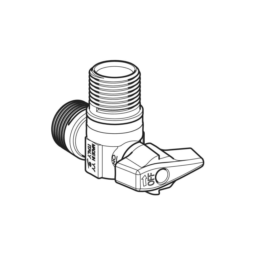 Geberit Eckventil für 1-Liter-Urinal... GEBERIT-241333001 4025416675822 (Abb. 5)