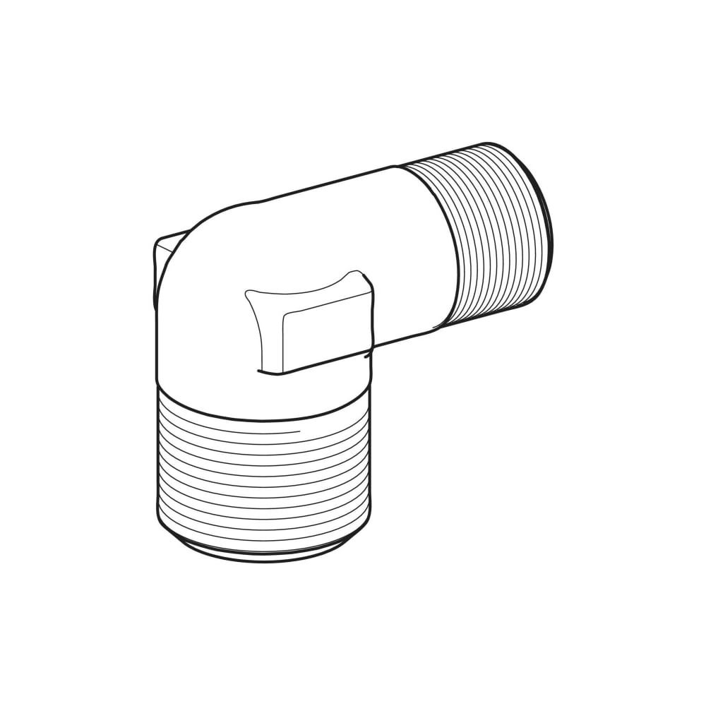 Geberit Anschlusswinkel 90 Grad 1/2" x 3/8" für Monolith Distanzrahmen... GEBERIT-245990001 4064746025020 (Abb. 3)