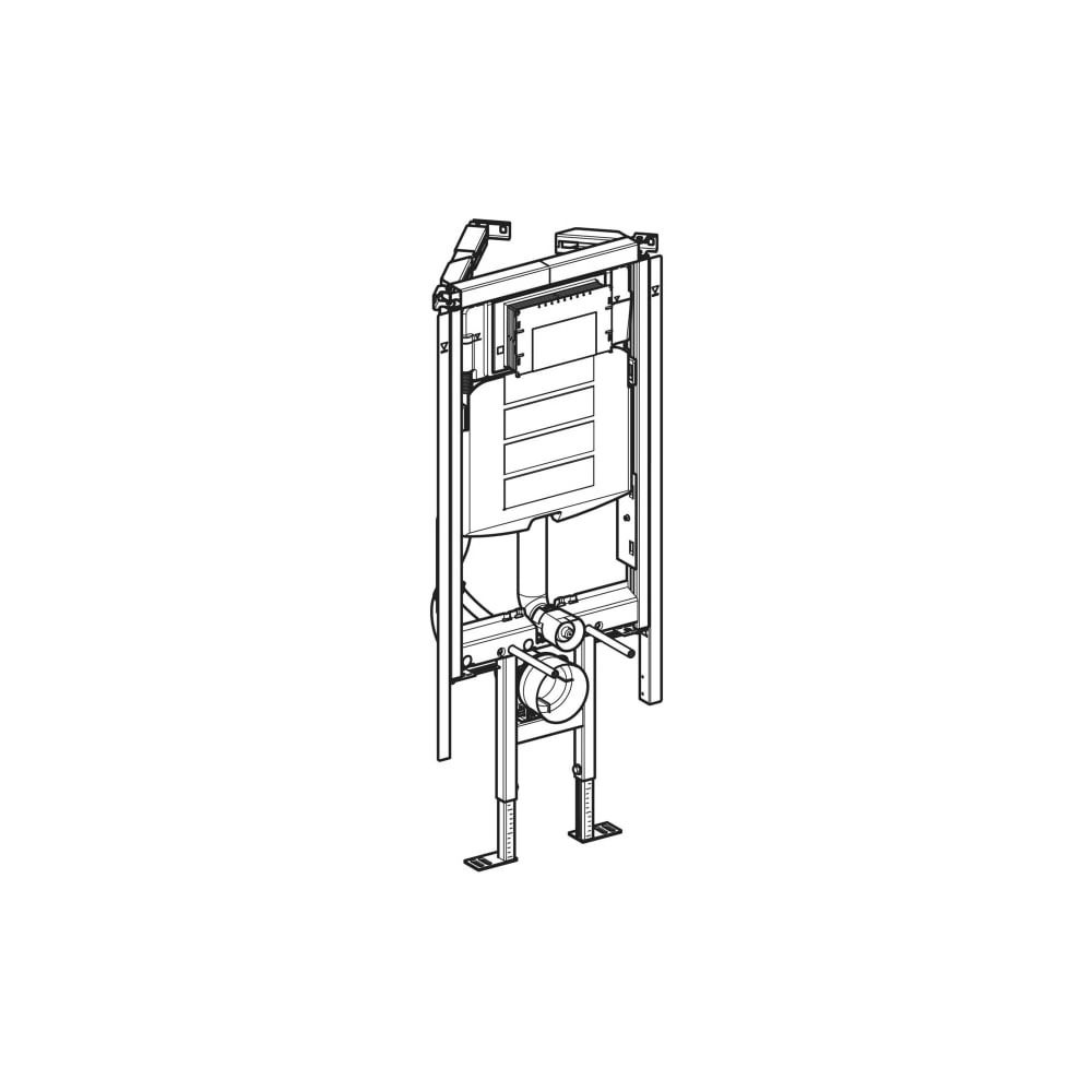 Geberit Duofix Element für Wand-WC 112cm mit Sigma Unterputzspülkasten 12cm, Ecklösu... GEBERIT-111390006 4064746029837 (Abb. 3)
