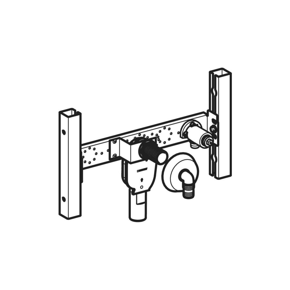 Geberit Duofix Traversenelement für Waschmaschine, Wandarmatur Aufputz, mit UP-Sipho... GEBERIT-111778002 4064746031151 (Abb. 3)