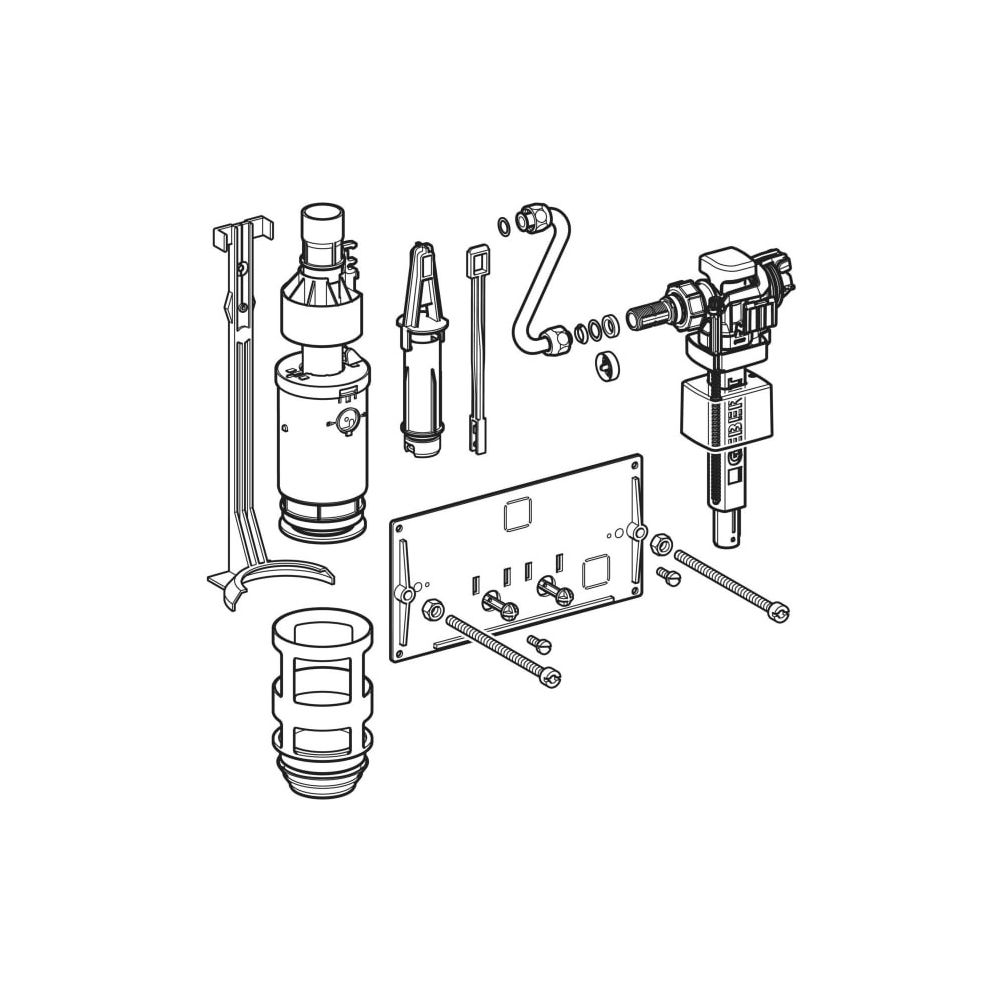 Geberit Umbauset für 2-Mengen-Spülung für Typ 10.800 UP-Spülkasten, 10-1.000 kPa, 24... GEBERIT-240835005 4064746037221 (Abb. 5)