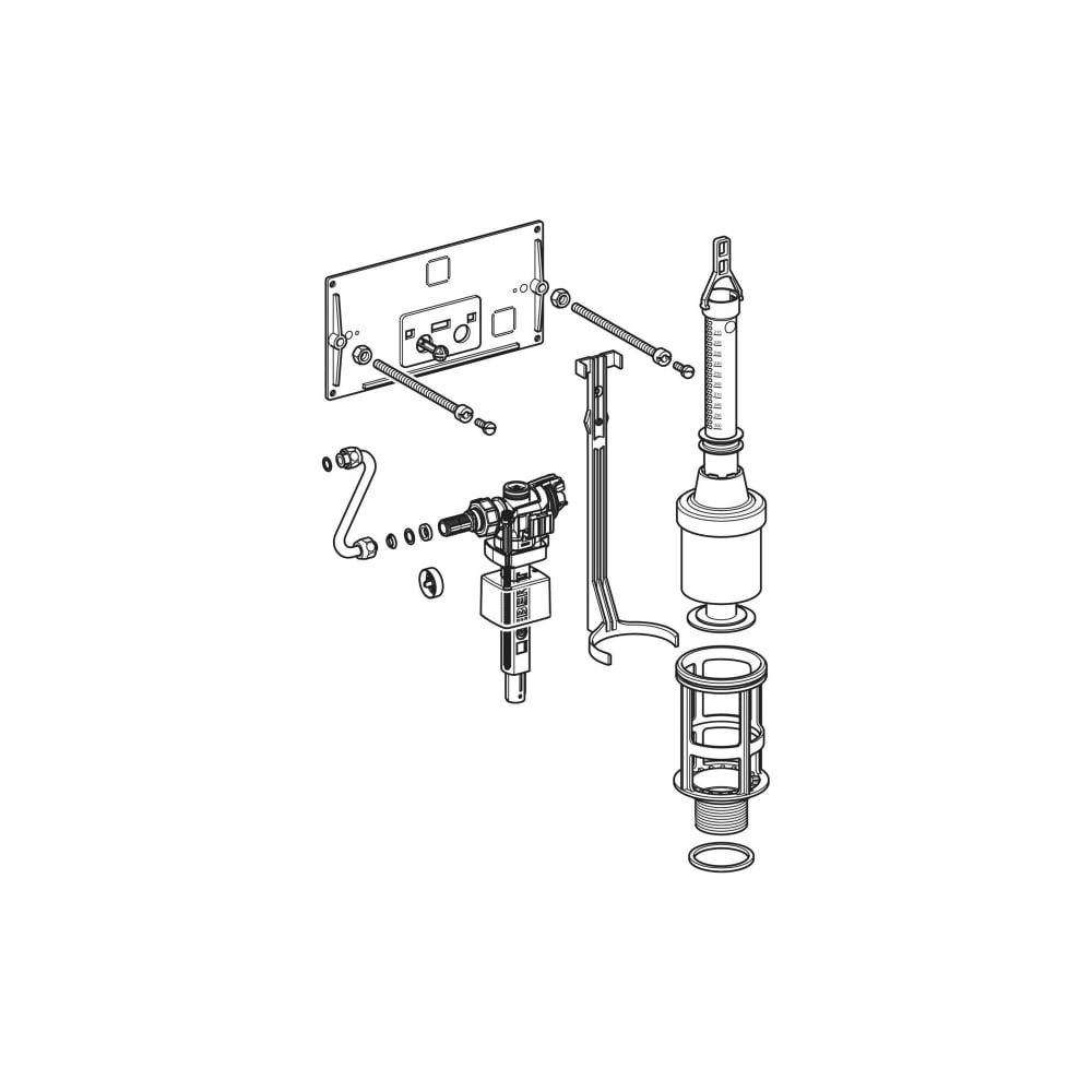 Geberit Umbauset für Unterputz-Spülkasten, für Typ 15.500, 215422005... GEBERIT-215422005 4064746037832 (Abb. 4)