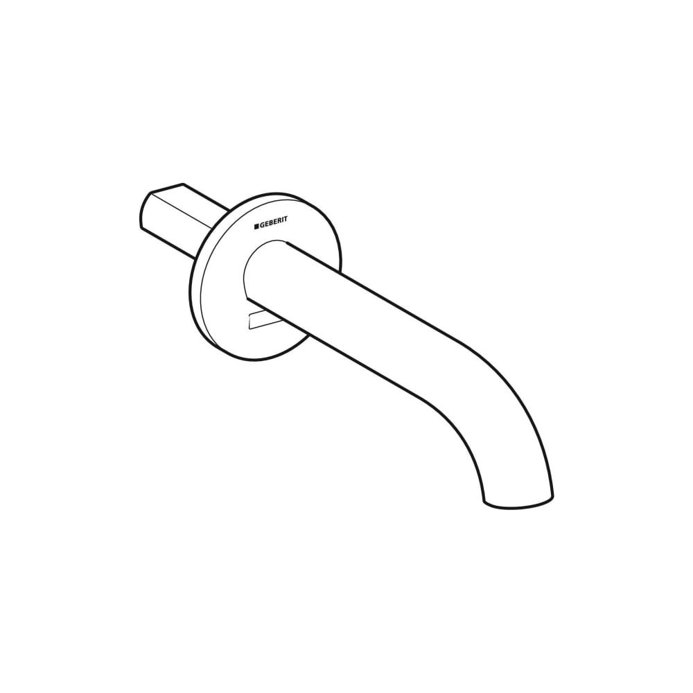 Geberit Piave Waschtischarmatur, Wandmontage Länge 22cm, Edelstahl gebürstet, easy-t... GEBERIT-243677SN1 4025410065544 (Abb. 3)
