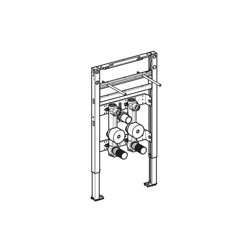 Geberit Duofix Element für Waschtisch, 82-98cm, Standarmatur mit 2 Wasserzählerstrec... GEBERIT-111028002 4064746029059 (Abb. 3)