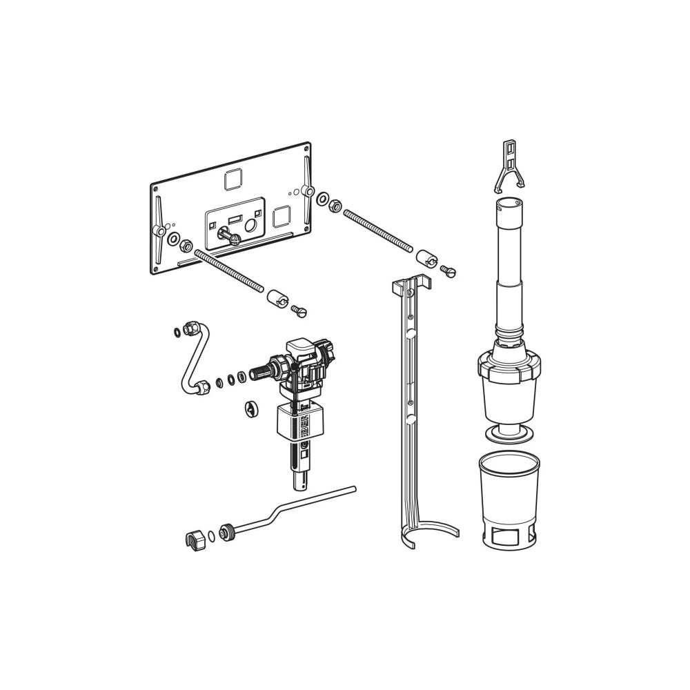 Geberit Umbauset für Unterputz-Spülkasten Typ 16.000, 215421005... GEBERIT-215421005 4064746037870 (Abb. 5)
